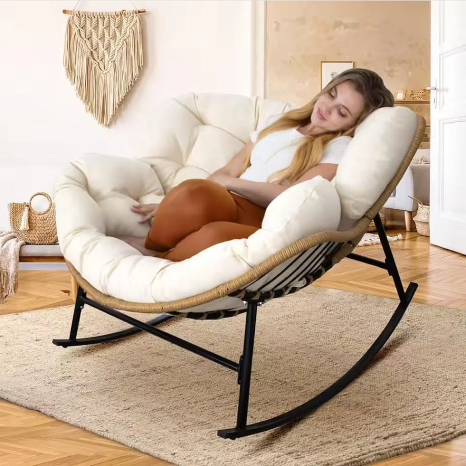 Auvitalliving Indoor and outdoor cushioned rocking chair