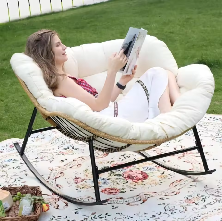 Auvitalliving Indoor and outdoor cushioned rocking chair