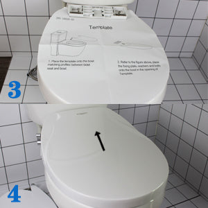 Non Electric Bidet Seat Toilet Seat with Self Cleaning Dual Nozzles Separated Rear & Feminine Cleaning Natural Water Spray, Soft Closed Toilet Seat, Easy DIY Installation (O Shape)