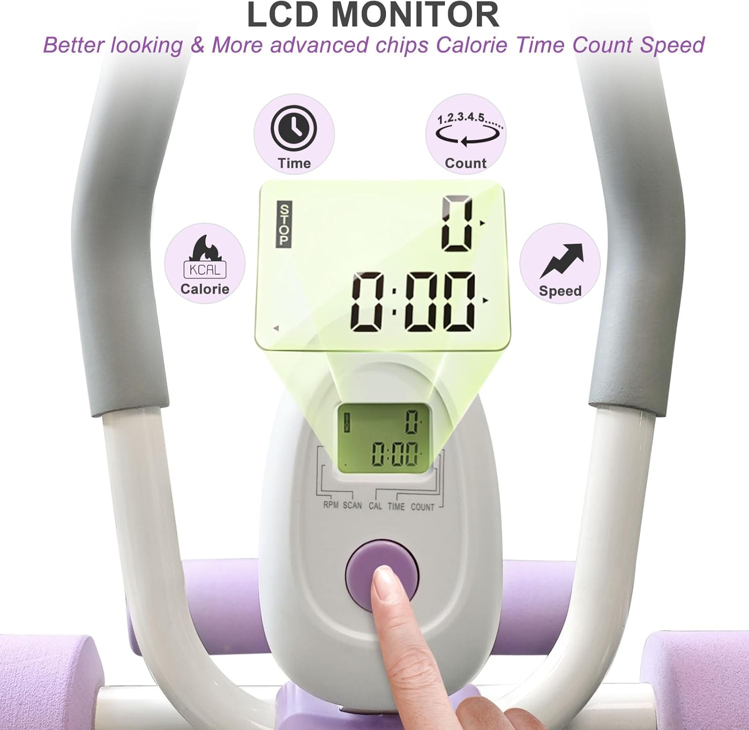 Ab Machine for Stomach Workout: Adjustable Ab Trainer for Home Exercise, Abdominal Core Machine Abs Crunch Machine, Foldable Stomach Exercise Equipment For Women