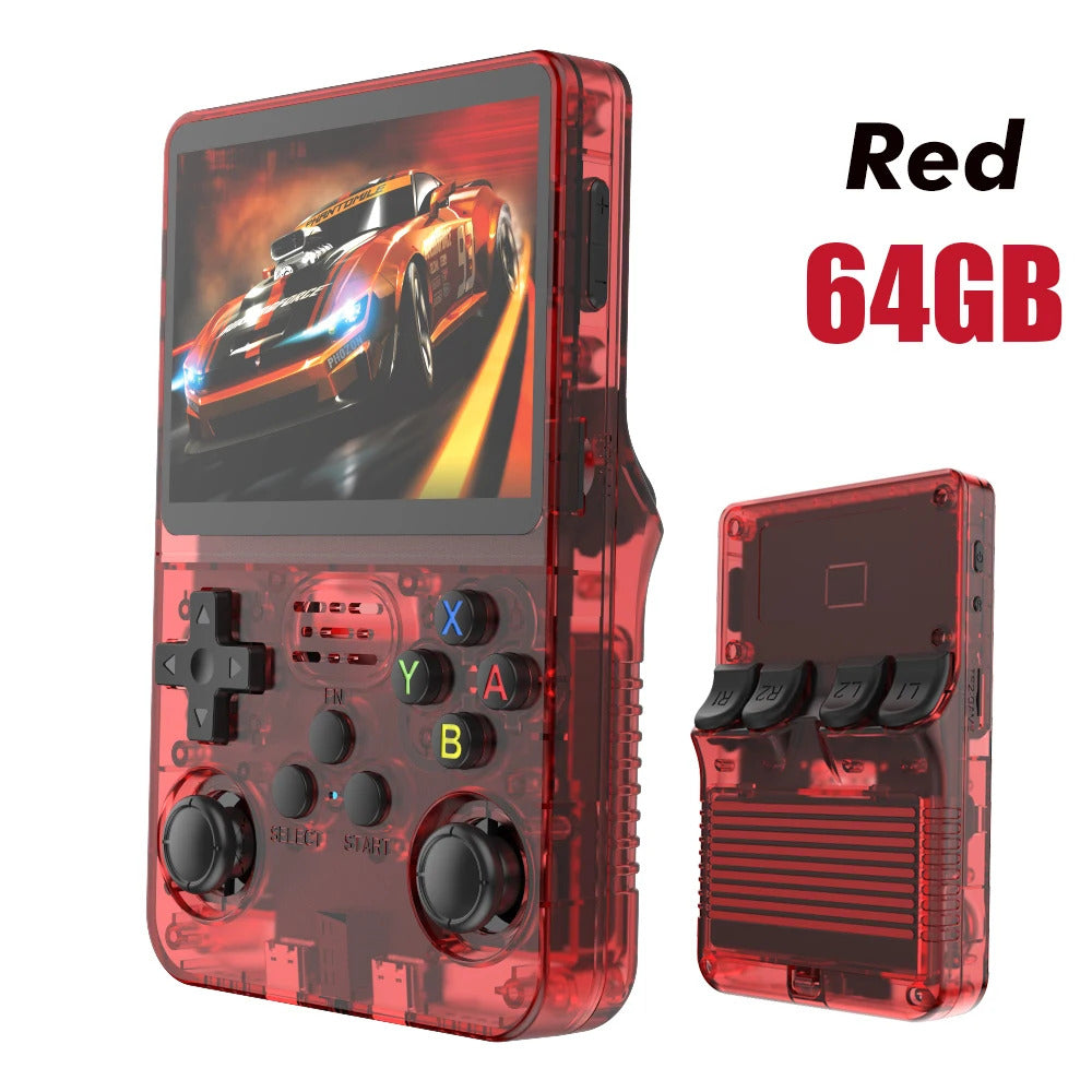 128G R36S Retro Handheld Video Game Console Linux System 3.5 Inch IPS Screen