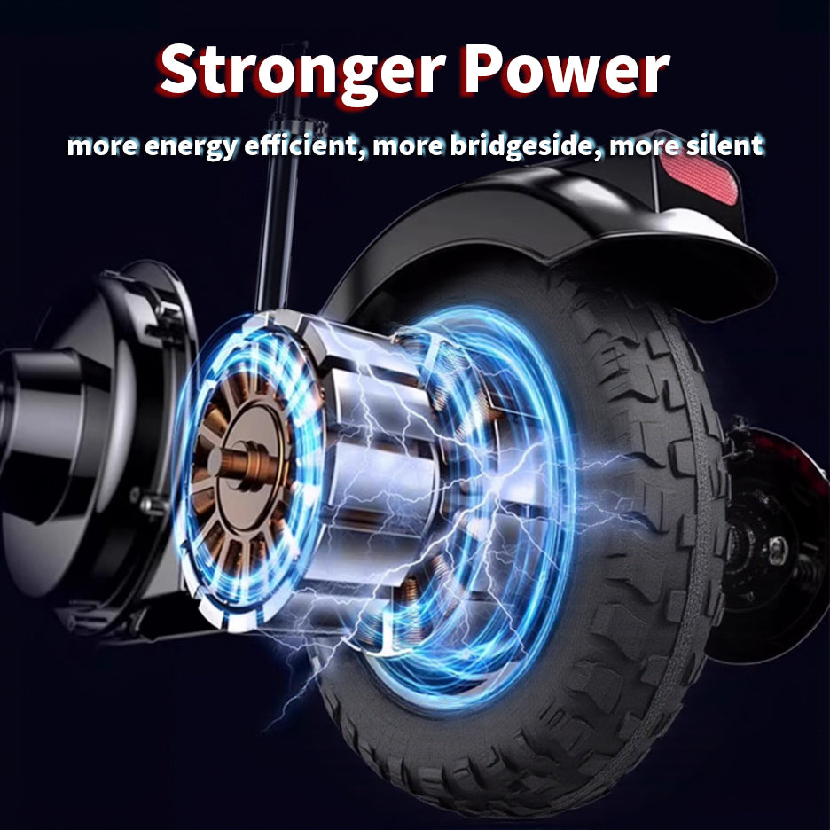 Auvitalliving 2000W Dual Motors 11-inch Electric Scooter - Black