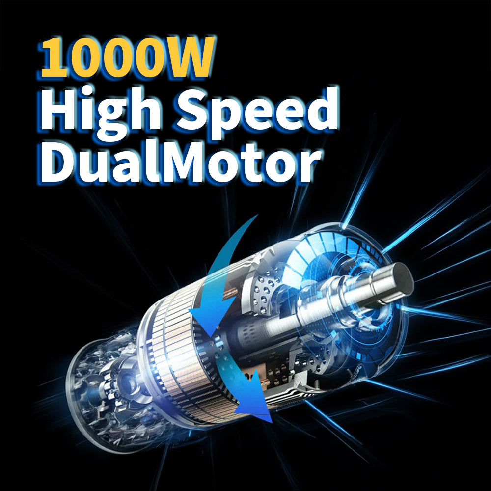 Auvitalliving 2000W Dual Motors 11-inch Electric Scooter - Black