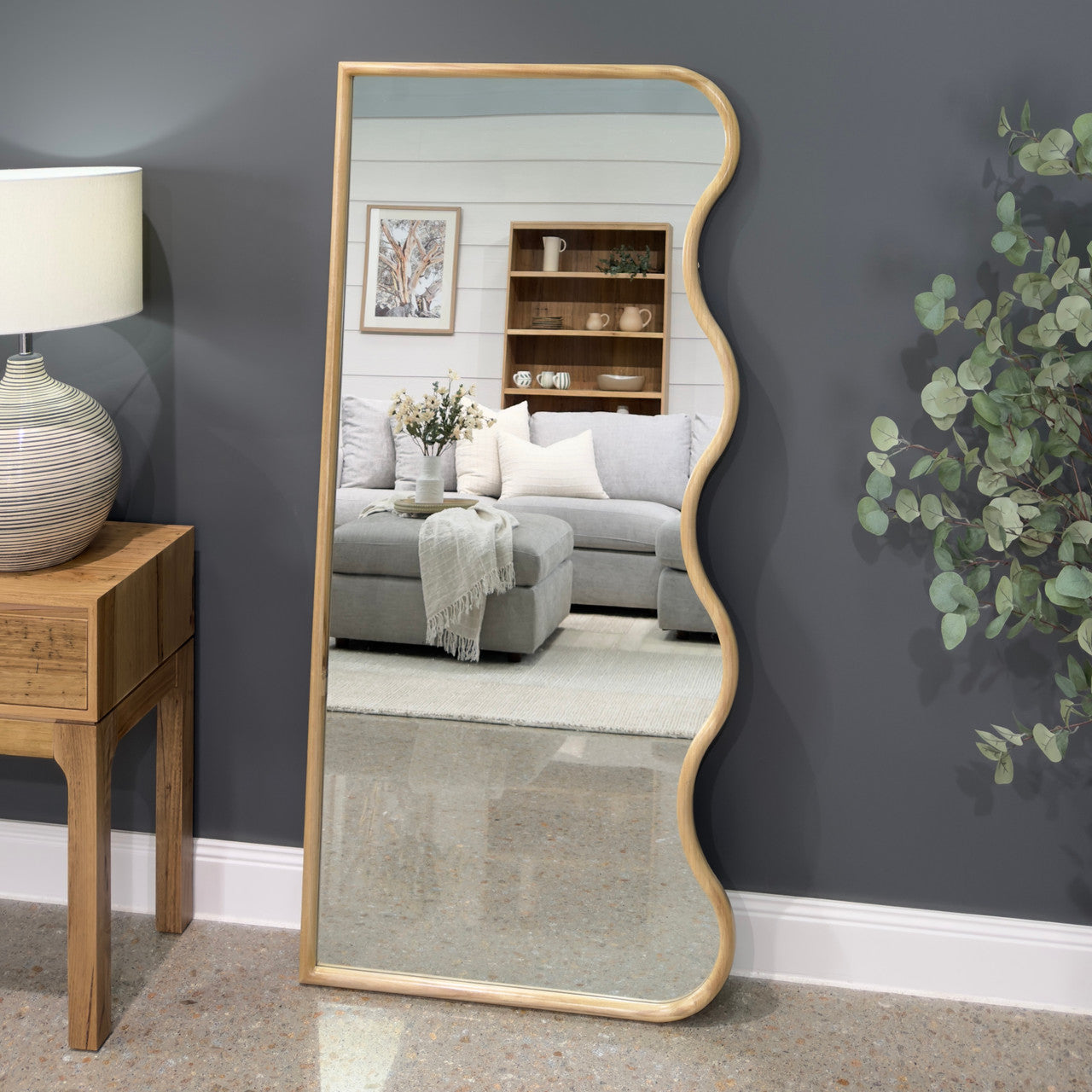 Auvitalliving Wavy Mirror - Natural