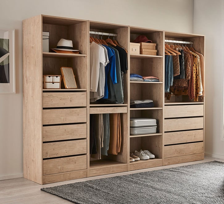 Eden 5 Shelf Wardrobe
