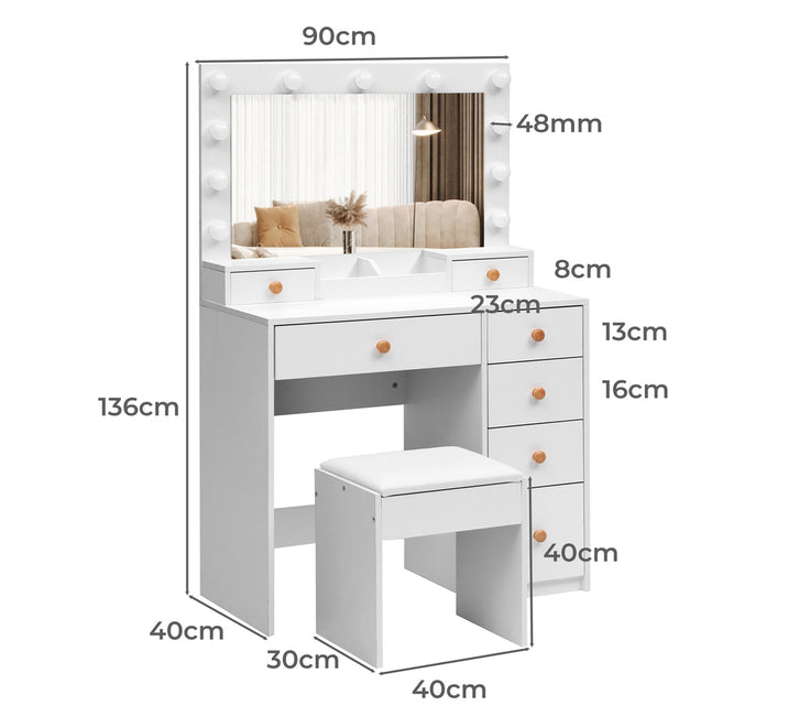 Sweeney Dressing Table & Stool Set