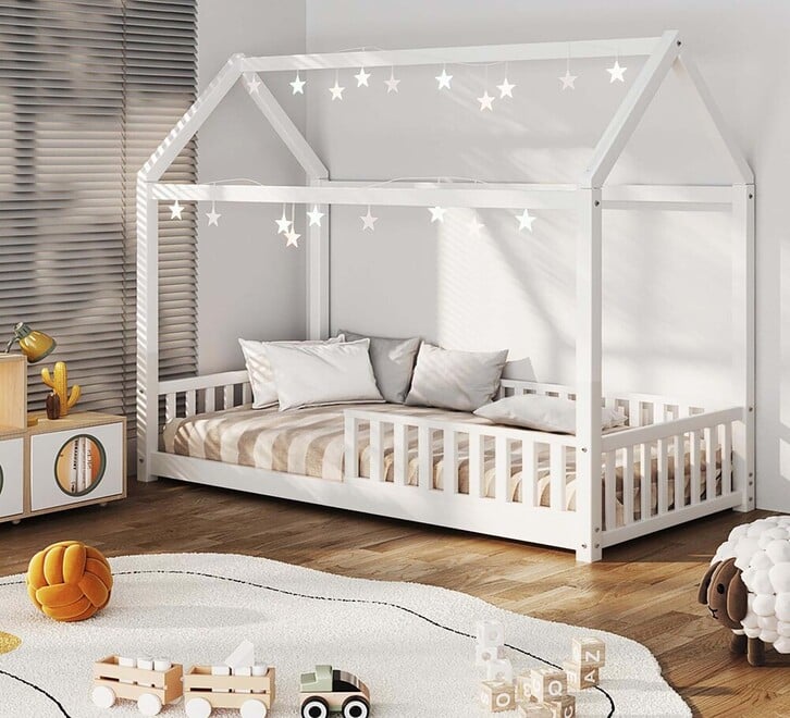 Auvitalliving House Single Bed White