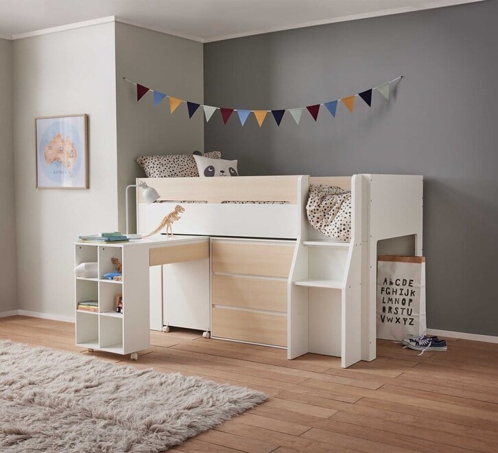 Auvitalliving Mid Sleeper Single Bed Package