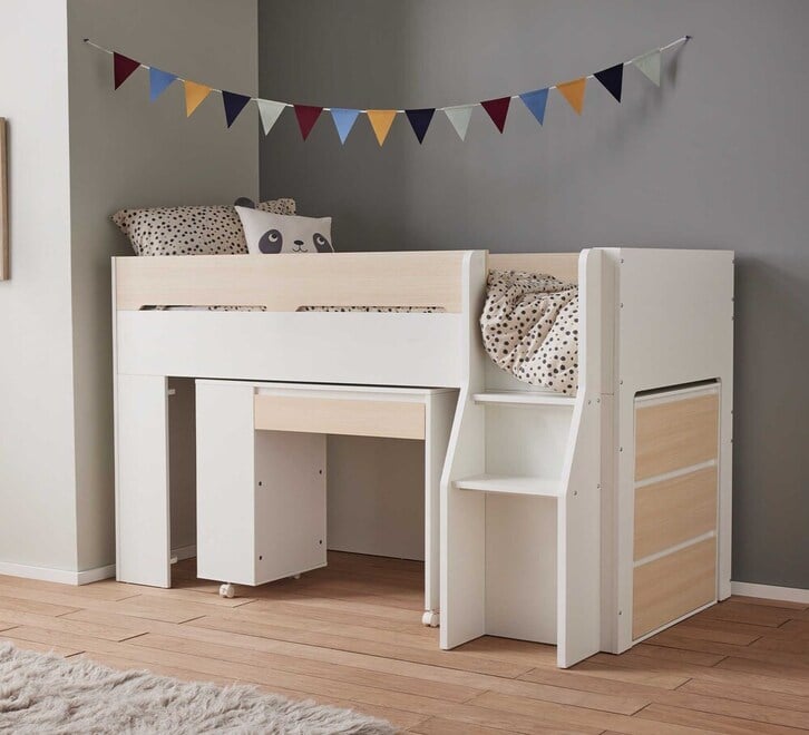 Auvitalliving Mid Sleeper Single Bed Package