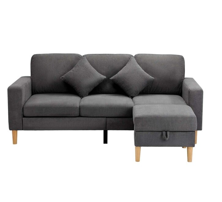 Pomaire 3 Seater Sofa with Storage Ottoman