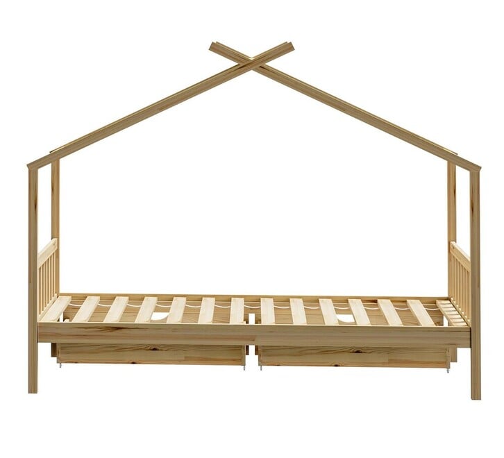 Auvitalliving House Single Bed with Storage