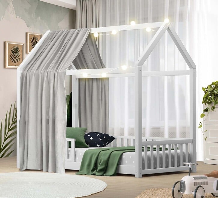 Auvitalliving House Single Bed White