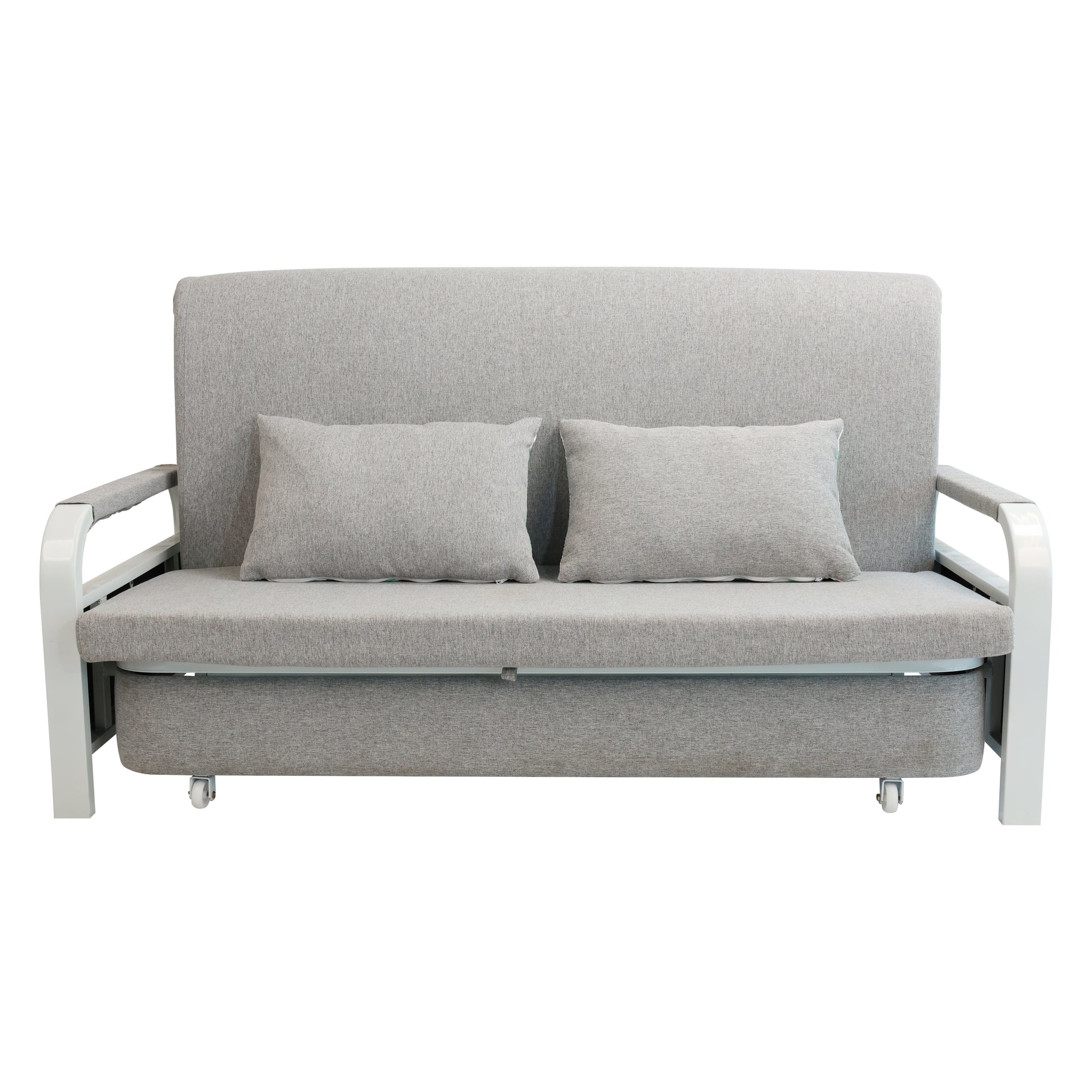 2 In 1 Sofa Bed Beneath Foldable Carbon Hidden Storage Sofa