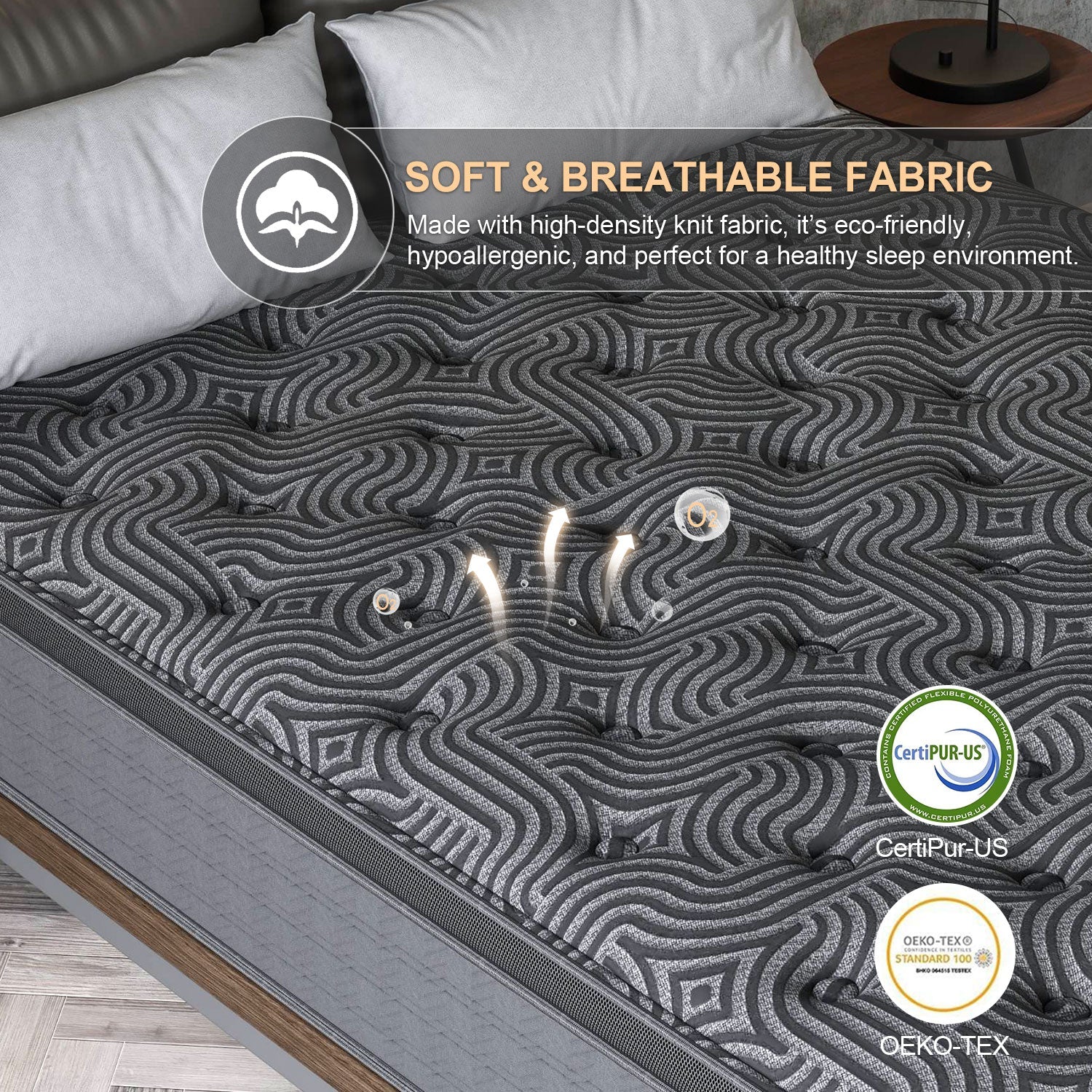 Viscountess 34cm Mattresses Queen Double King Single