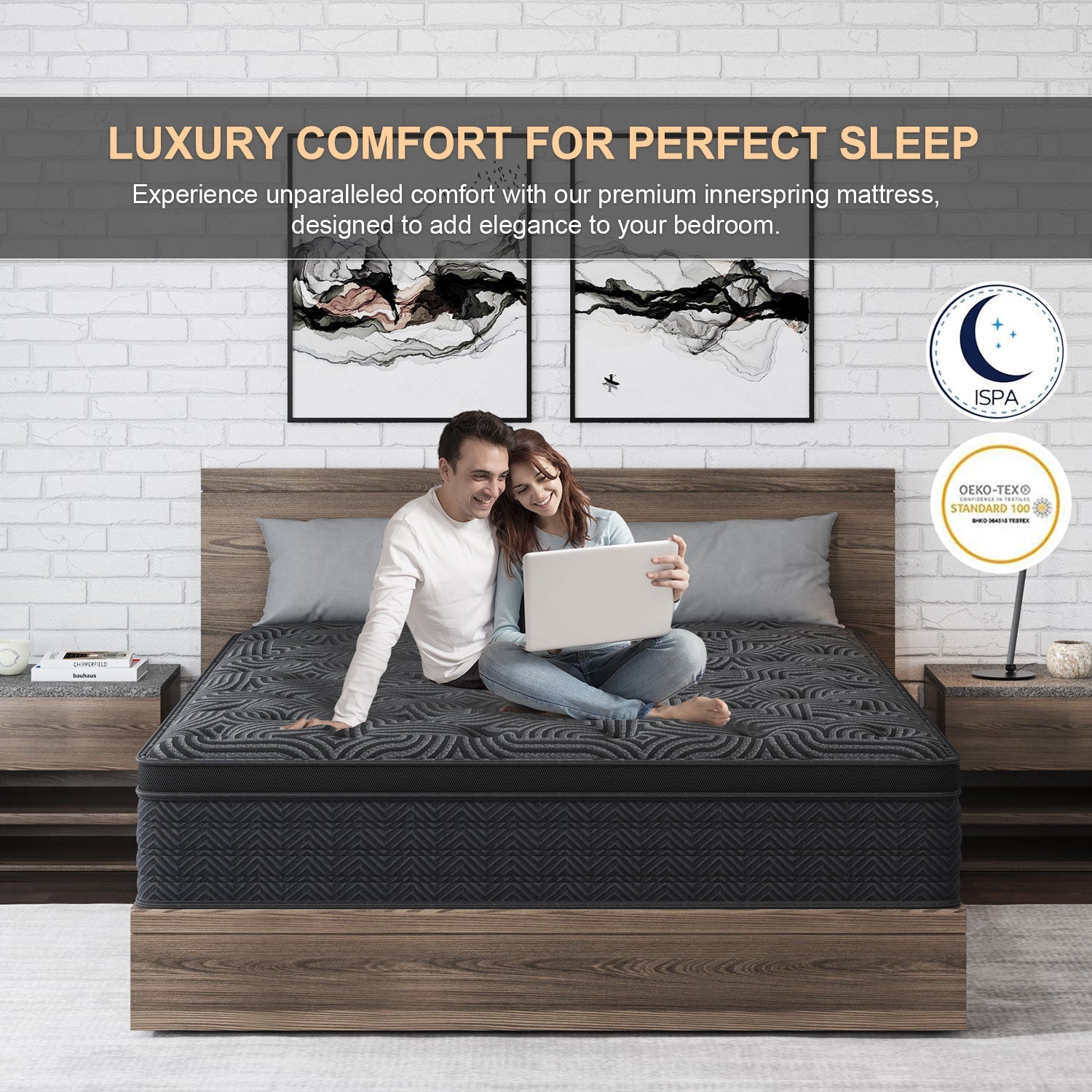 Viscountess 30cm Mattress Queen Double King Single Bed Medium Firm Spring Foam Euro Top