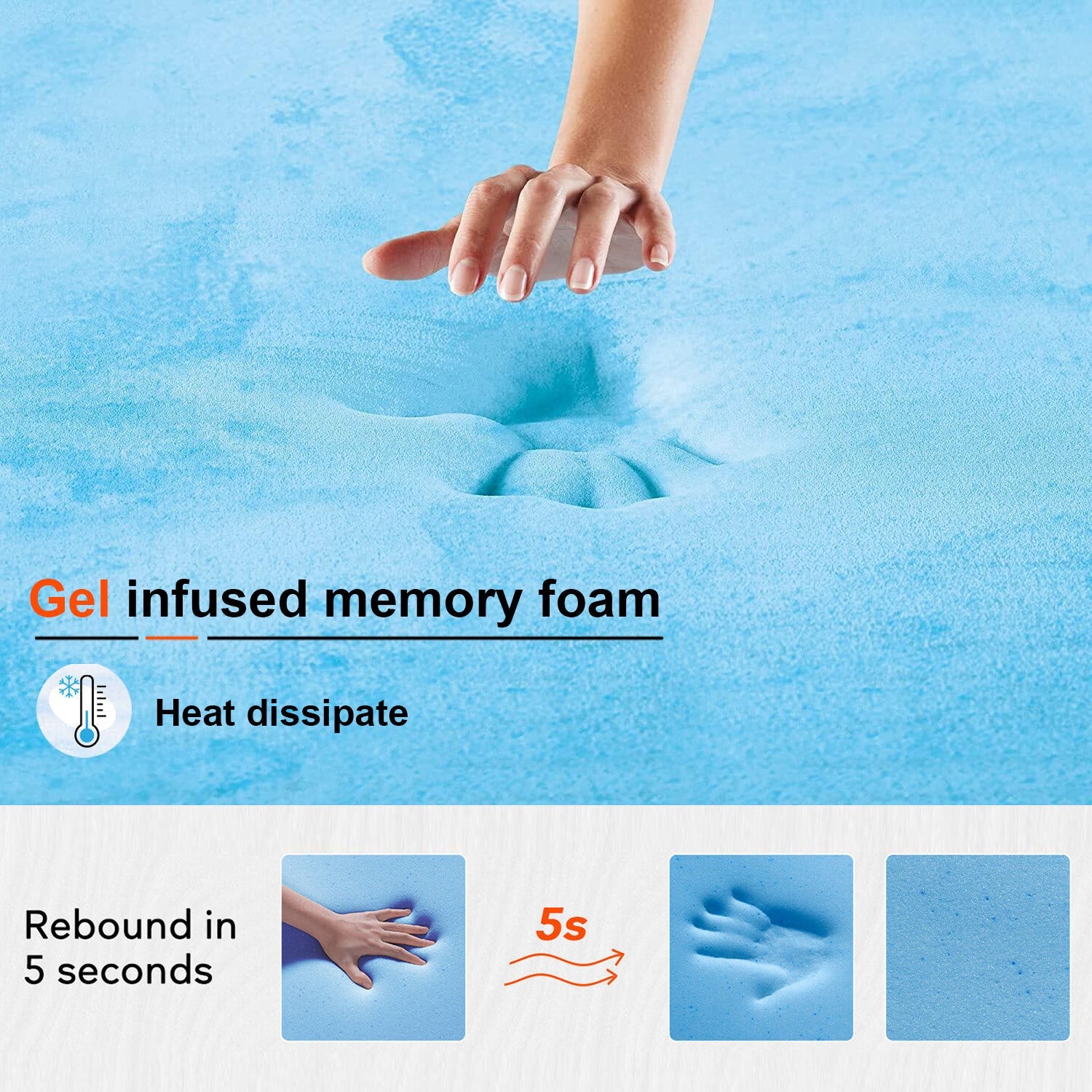 Duchess Mattress Queen Double Single Bed Mattresses Gel Memory Foam No Spring