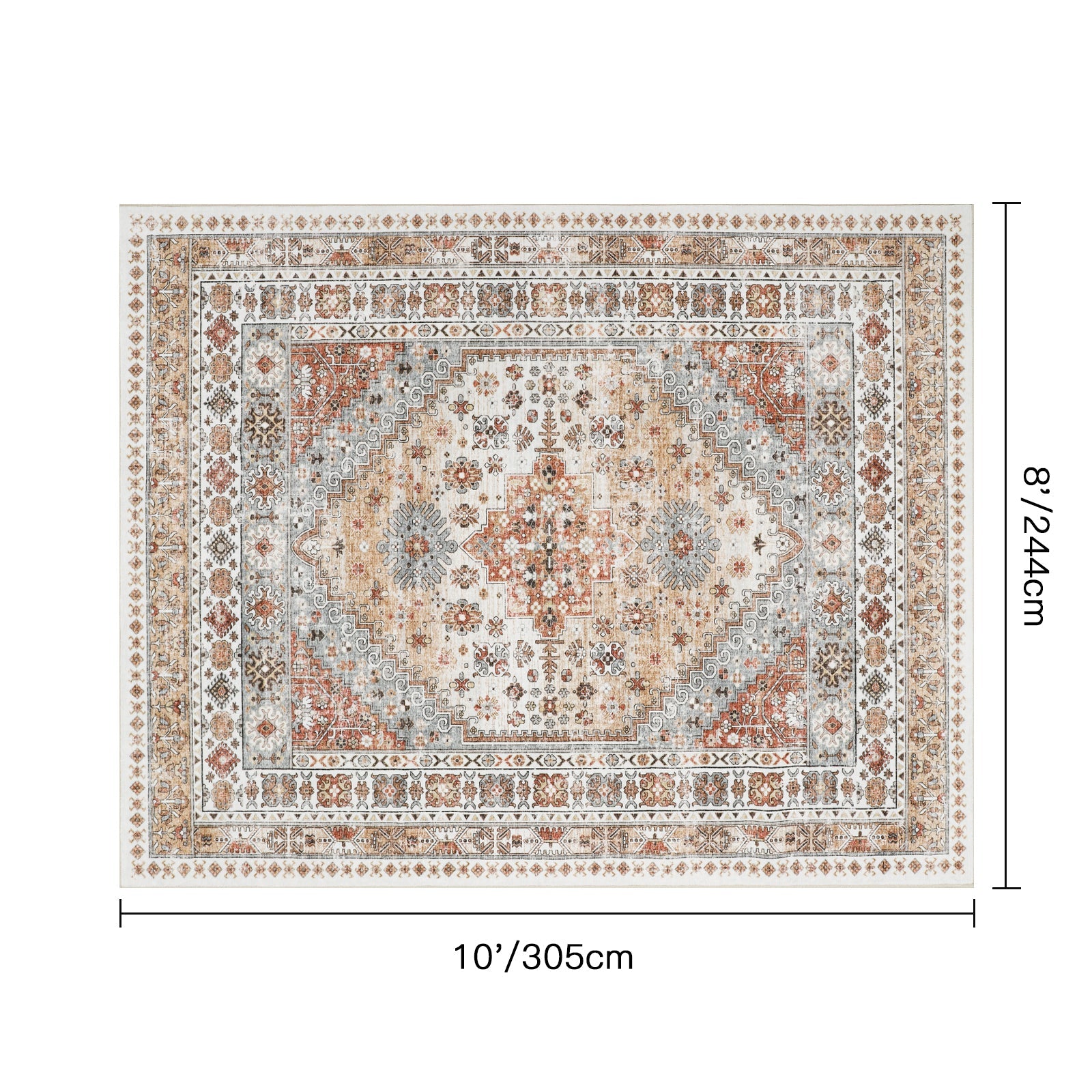 1pc Area Rug for Living Room Washable Rugs Non Slip Indoor Floor Carpet Foldable Large Soft Area Rug