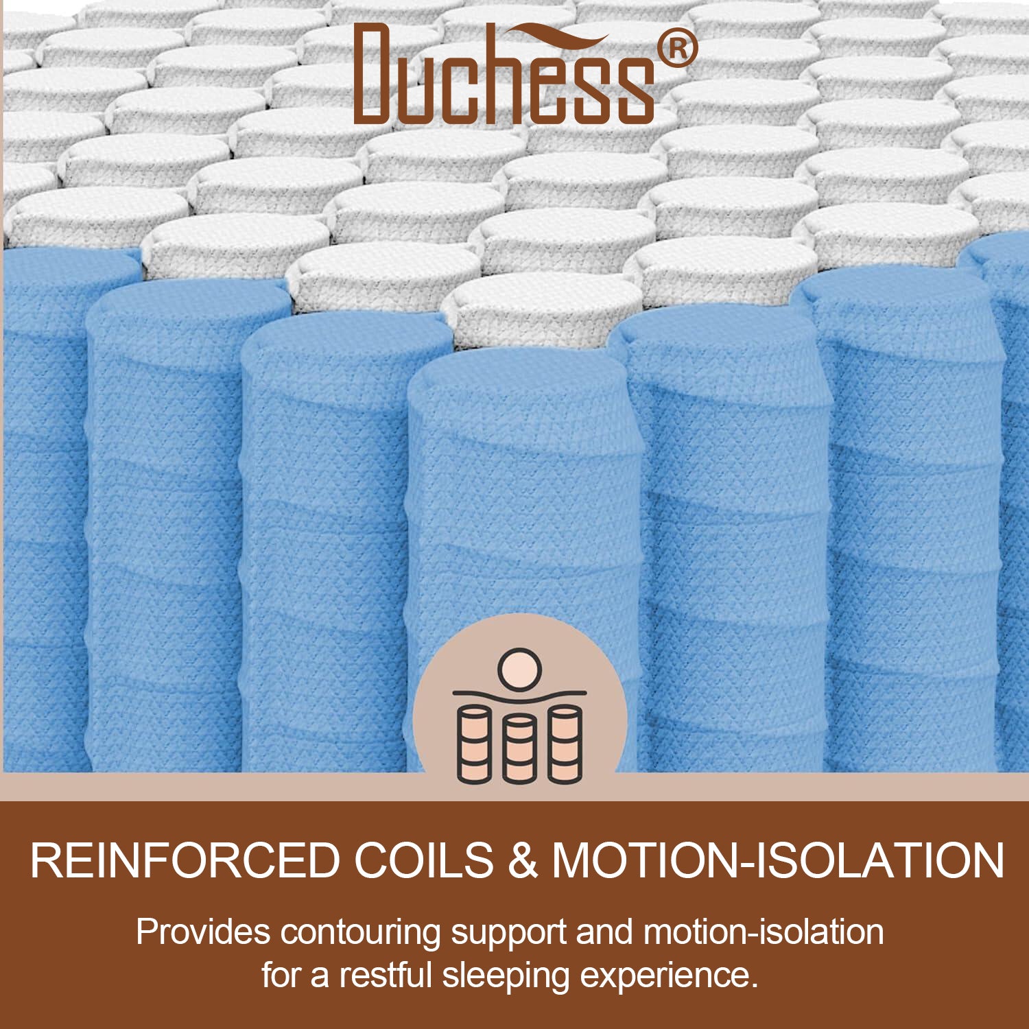 Duchess Mattress King Size COOL GEL Memory Foam Pocket Spring 27cm