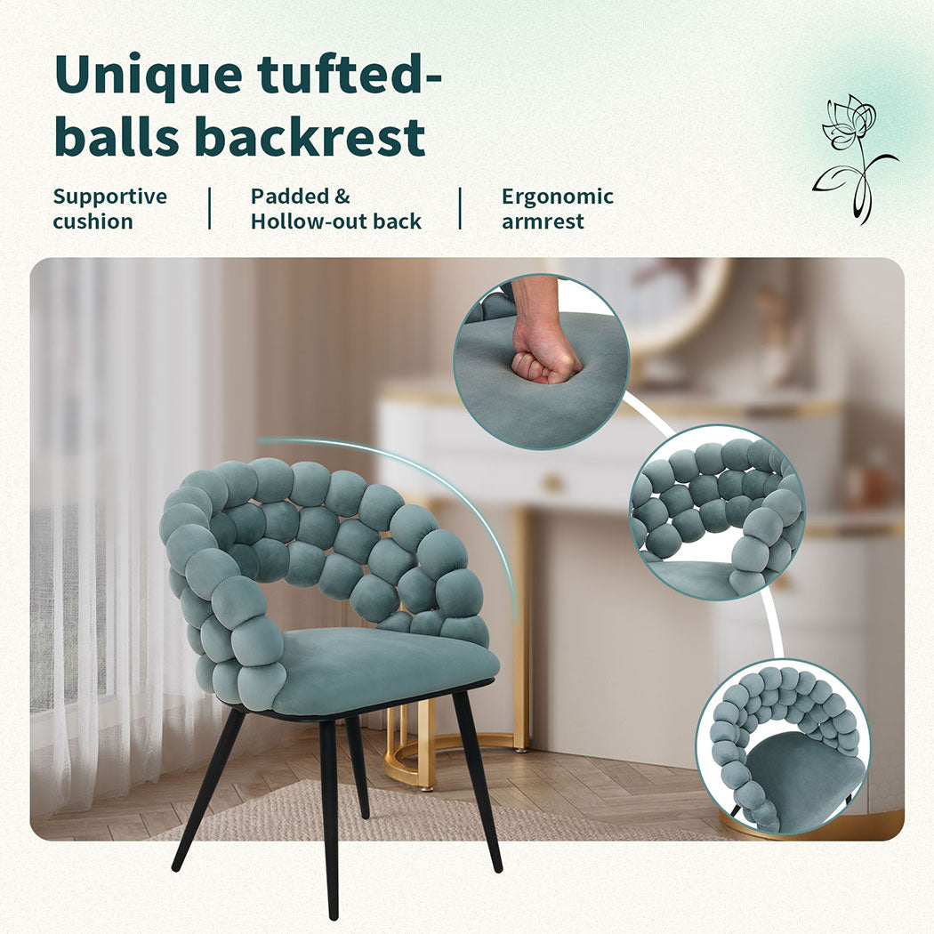 Familand Armchair Lounge Chair Accent Arm Chairs Upholstered Velvet Boucle Metal