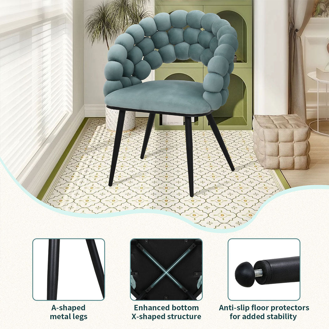 Familand Armchair Lounge Chair Accent Arm Chairs Upholstered Velvet Boucle Metal