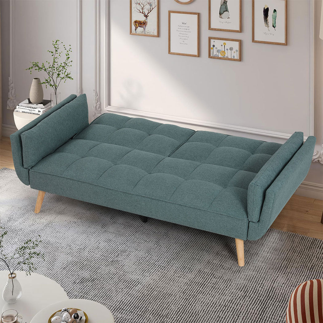 Finn 3 Seater Linen Sofa Bed