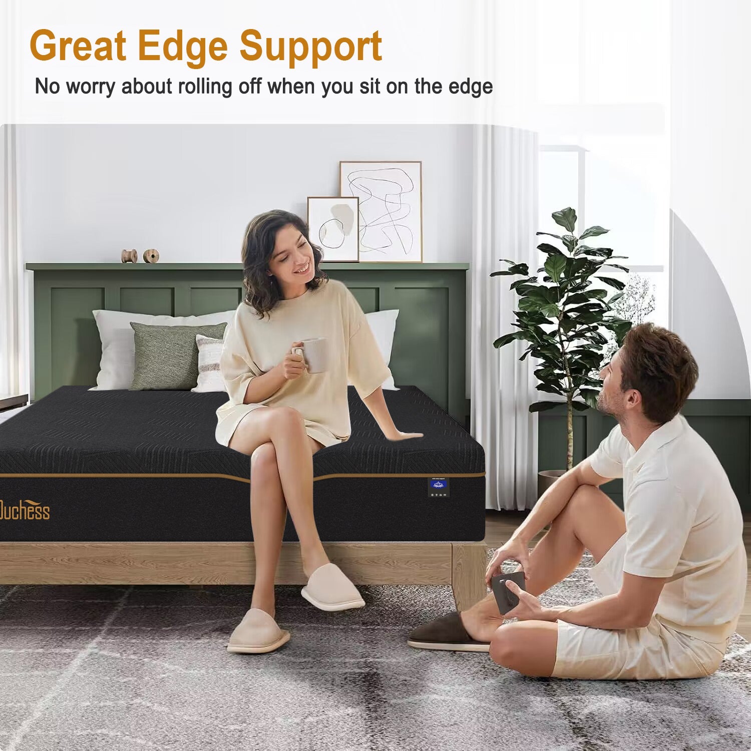 Duchess Queen Double King Single Bed Mattress EuroTop Memory Foam No Spring