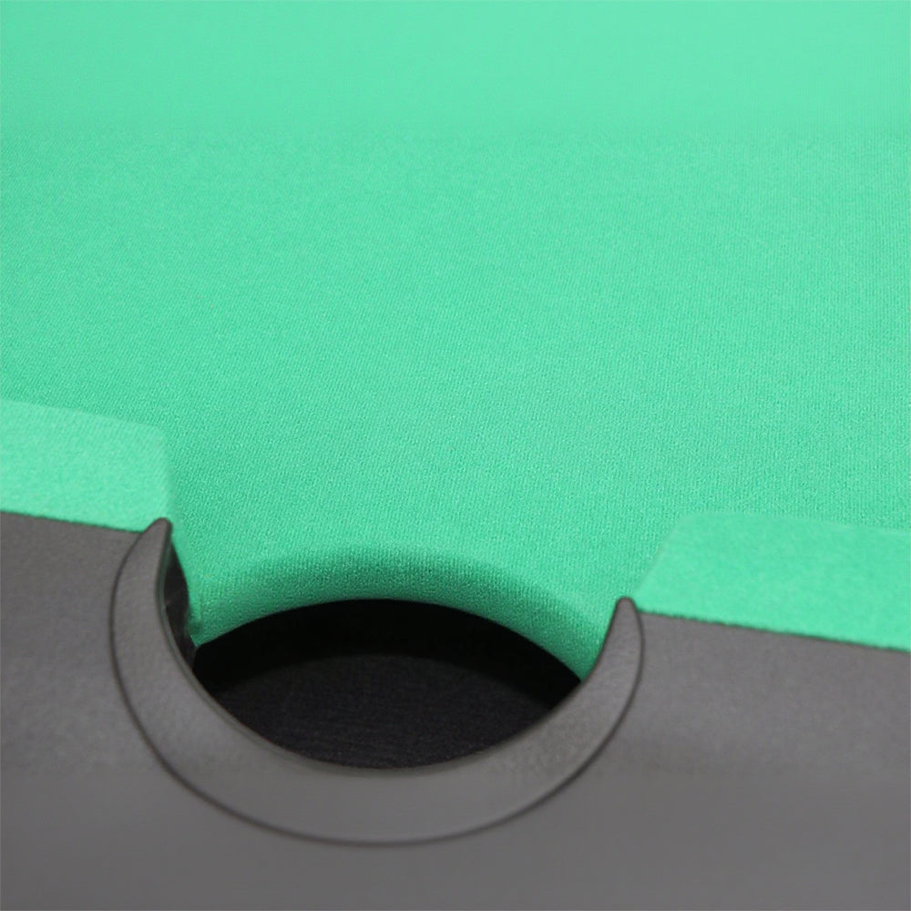 7Ft billiard table（GREEN）,Velvet tablecloth,with accessories