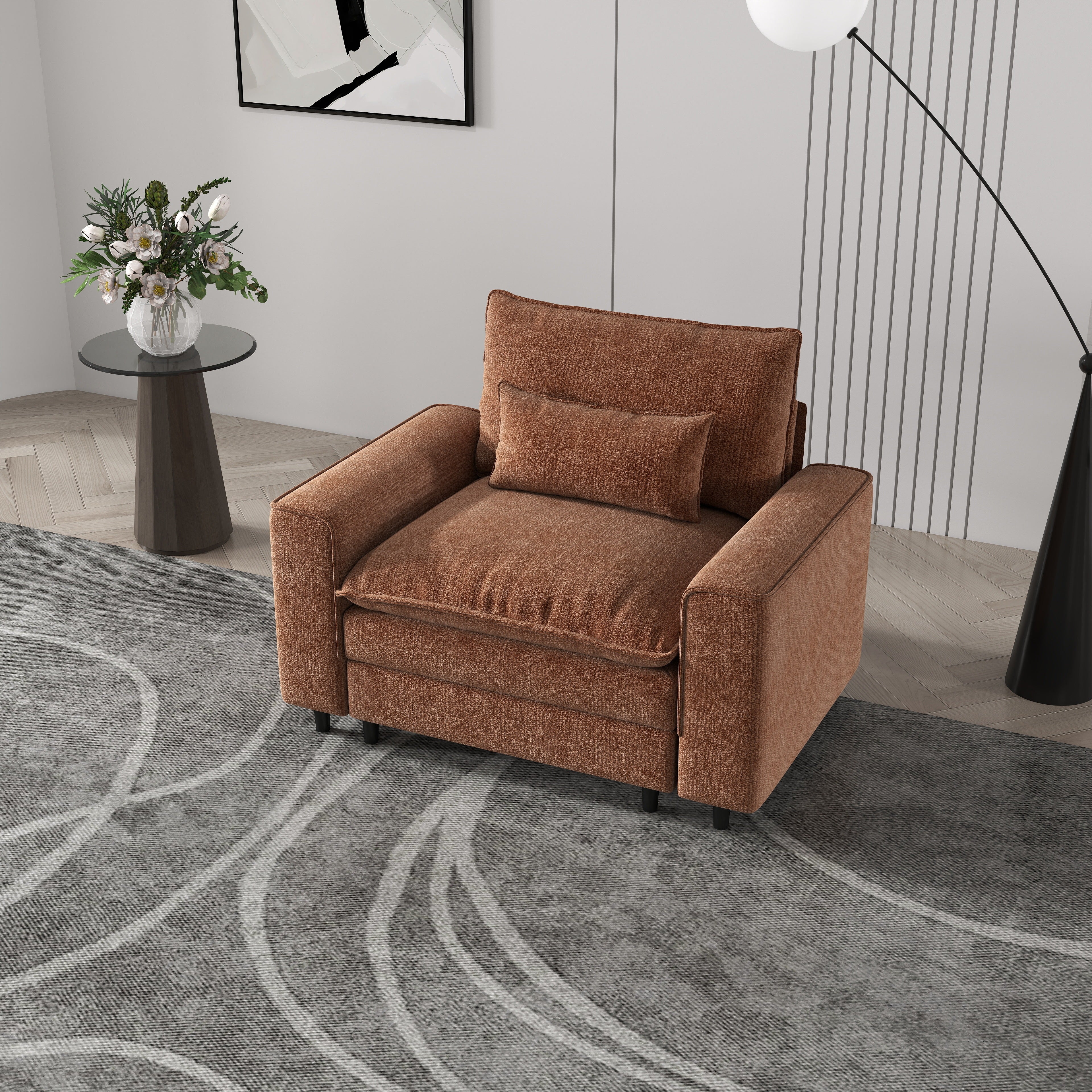 Minimalist single sofa, creating a cozy corner