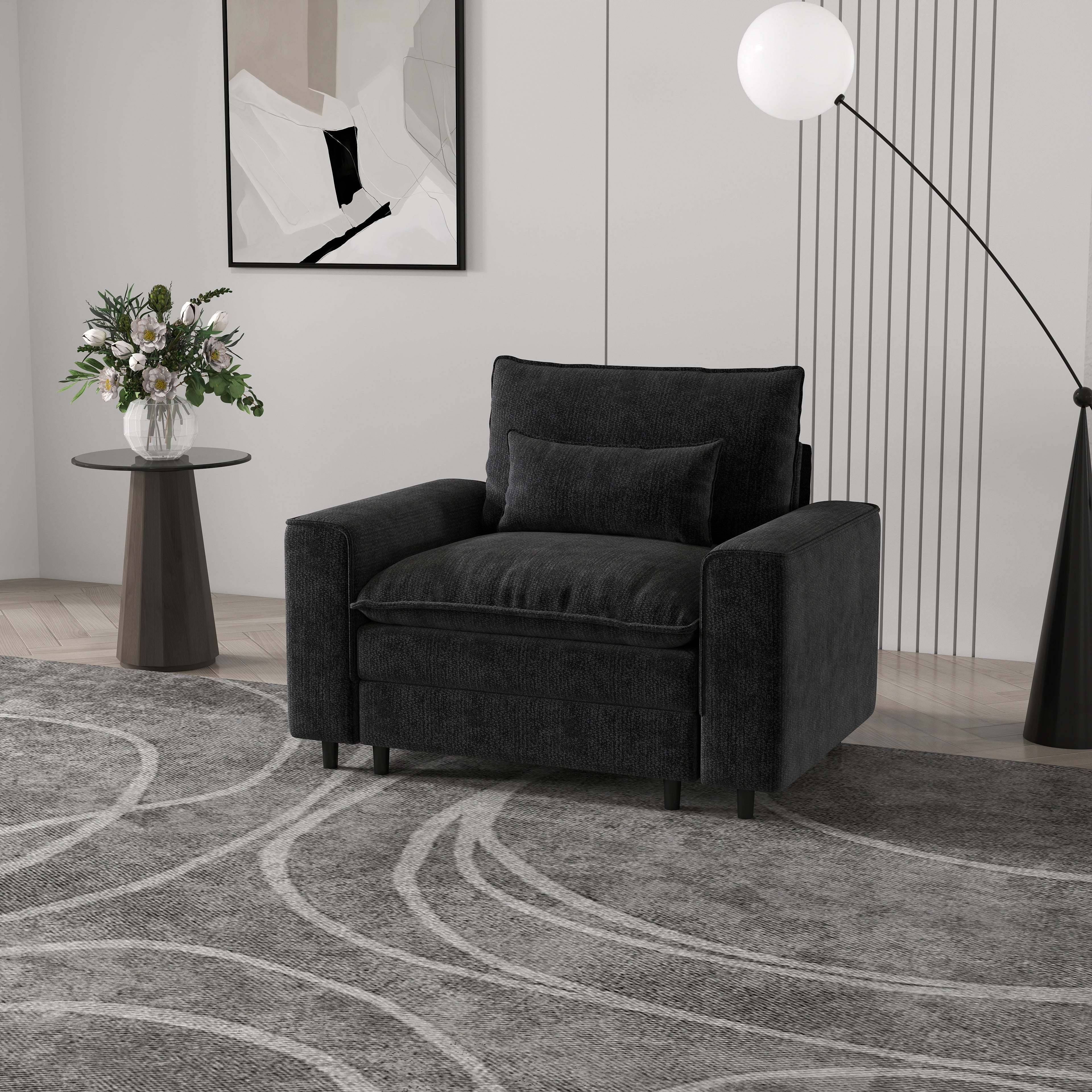 Minimalist single sofa, creating a cozy corner