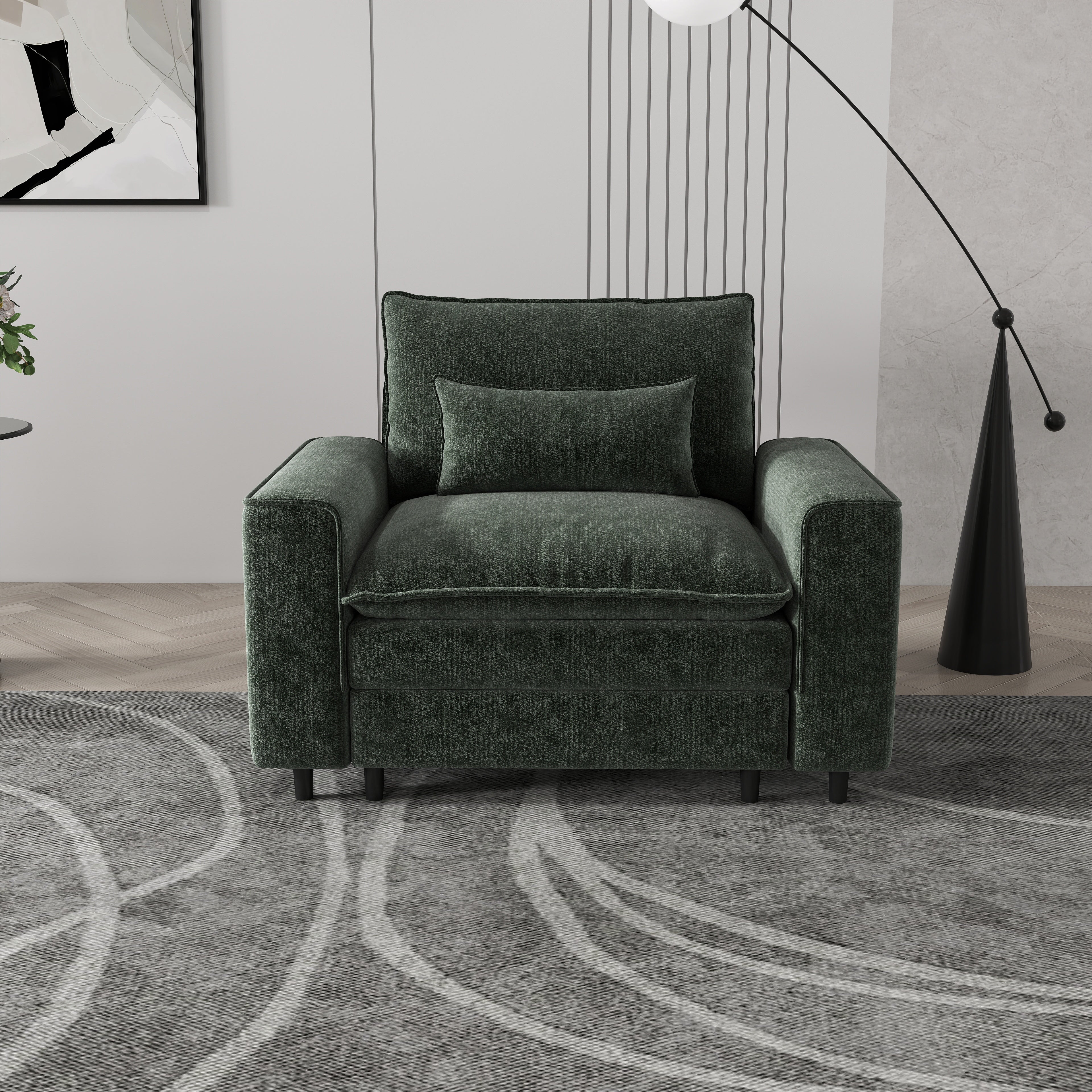 Minimalist single sofa, creating a cozy corner