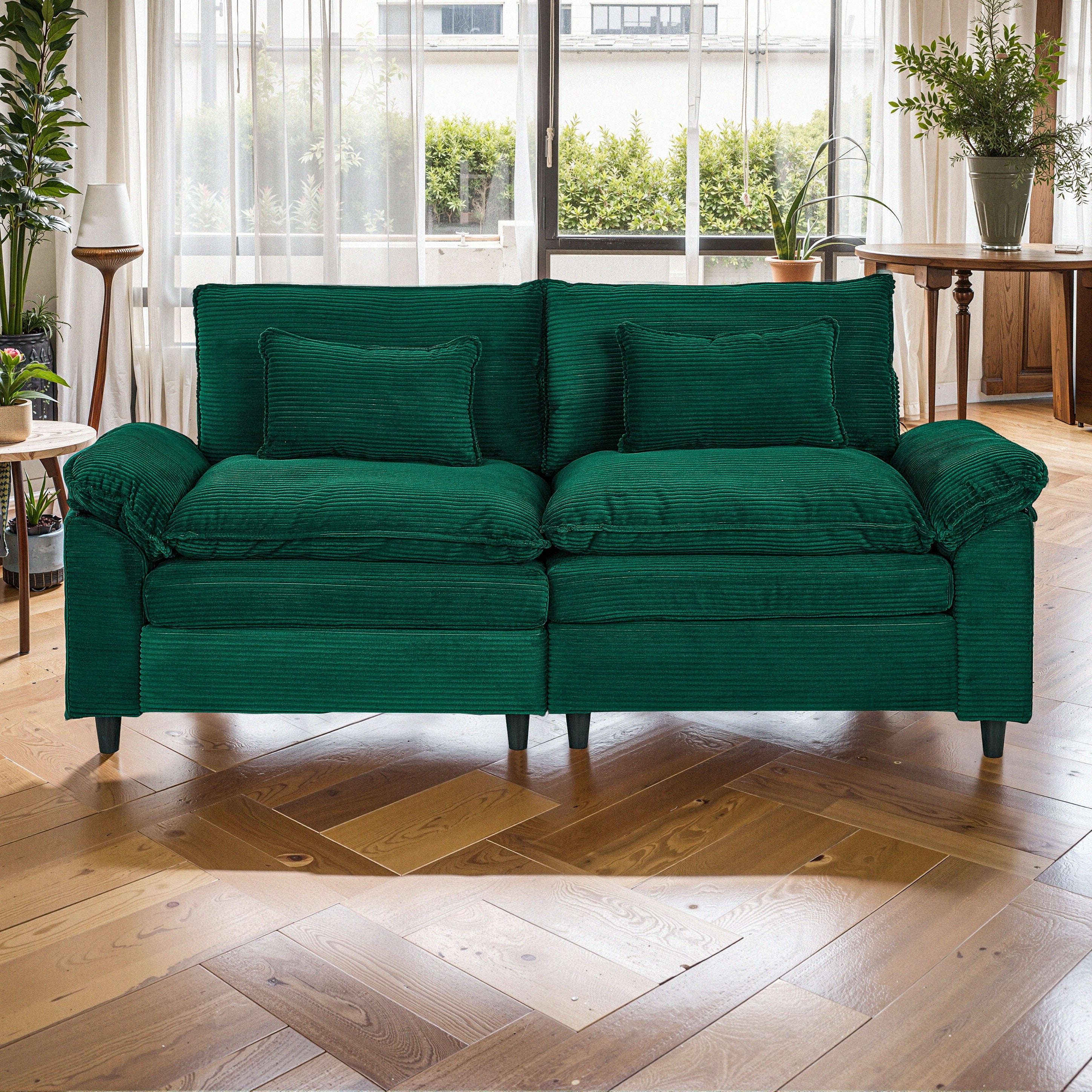 Minimalist-style two-seater sofa, unlocking cozy moments for two