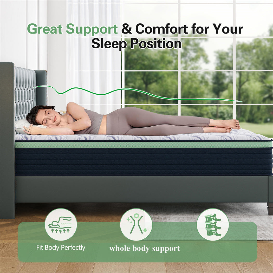 Sweetlove Mattress Queen Double King Single Bed Orthopedic Cool Gel Memory Foam