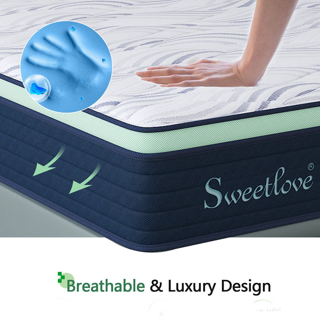 Sweetlove Mattress Queen Double King Single Bed Orthopedic Cool Gel Memory Foam