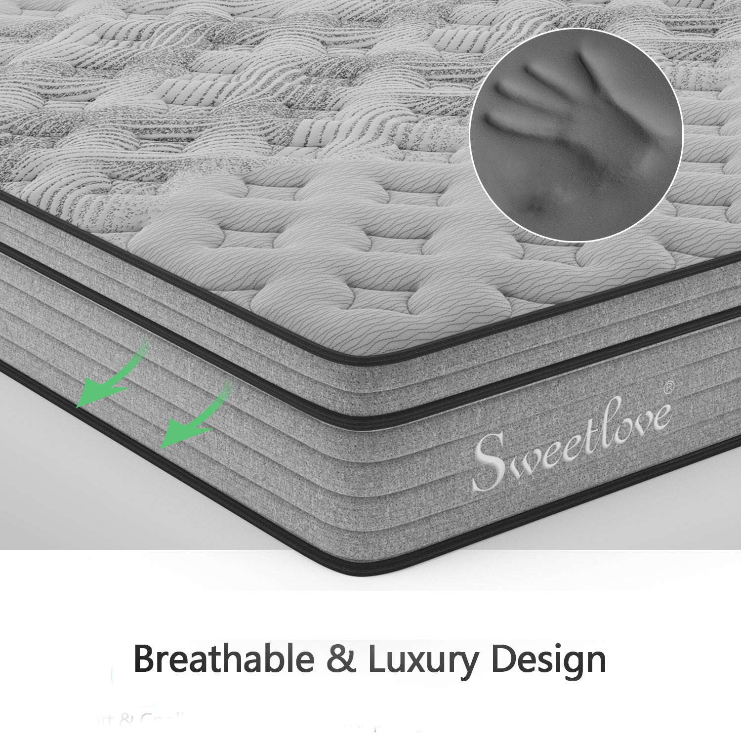 Queen Double King Single Bed Mattress Bamboo Charcoal Memory Foam No Spring