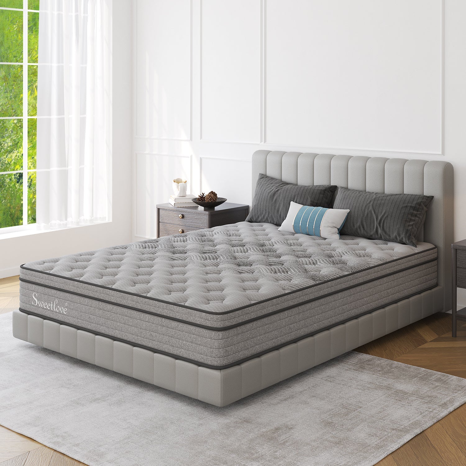 Queen Double King Single Bed Mattress Bamboo Charcoal Memory Foam No Spring