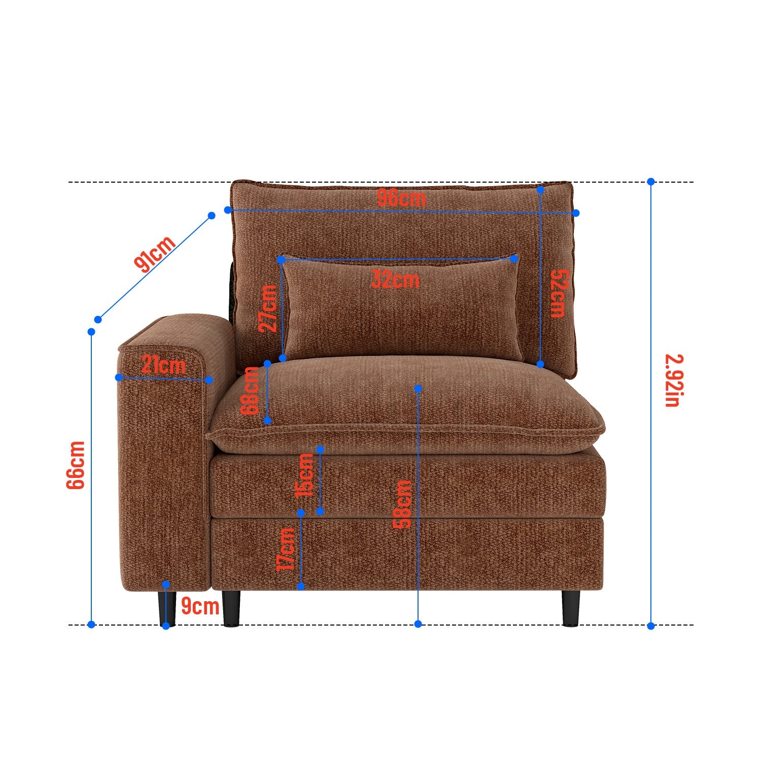 Minimalist single sofa, creating a cozy corner