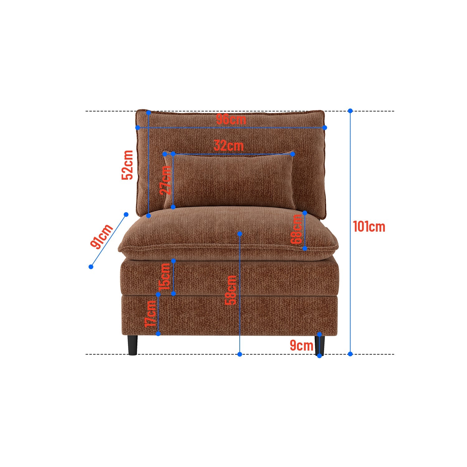 Minimalist single sofa, creating a cozy corner