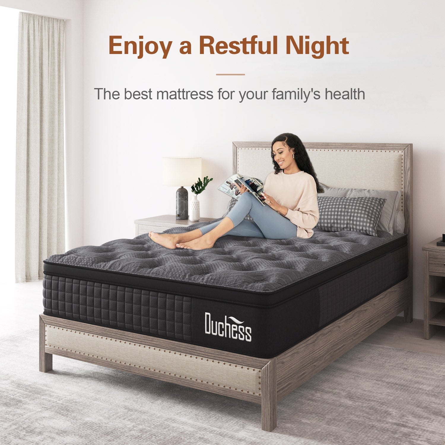 Duchess Mattress King Size COOL GEL Memory Foam Pocket Spring 27cm
