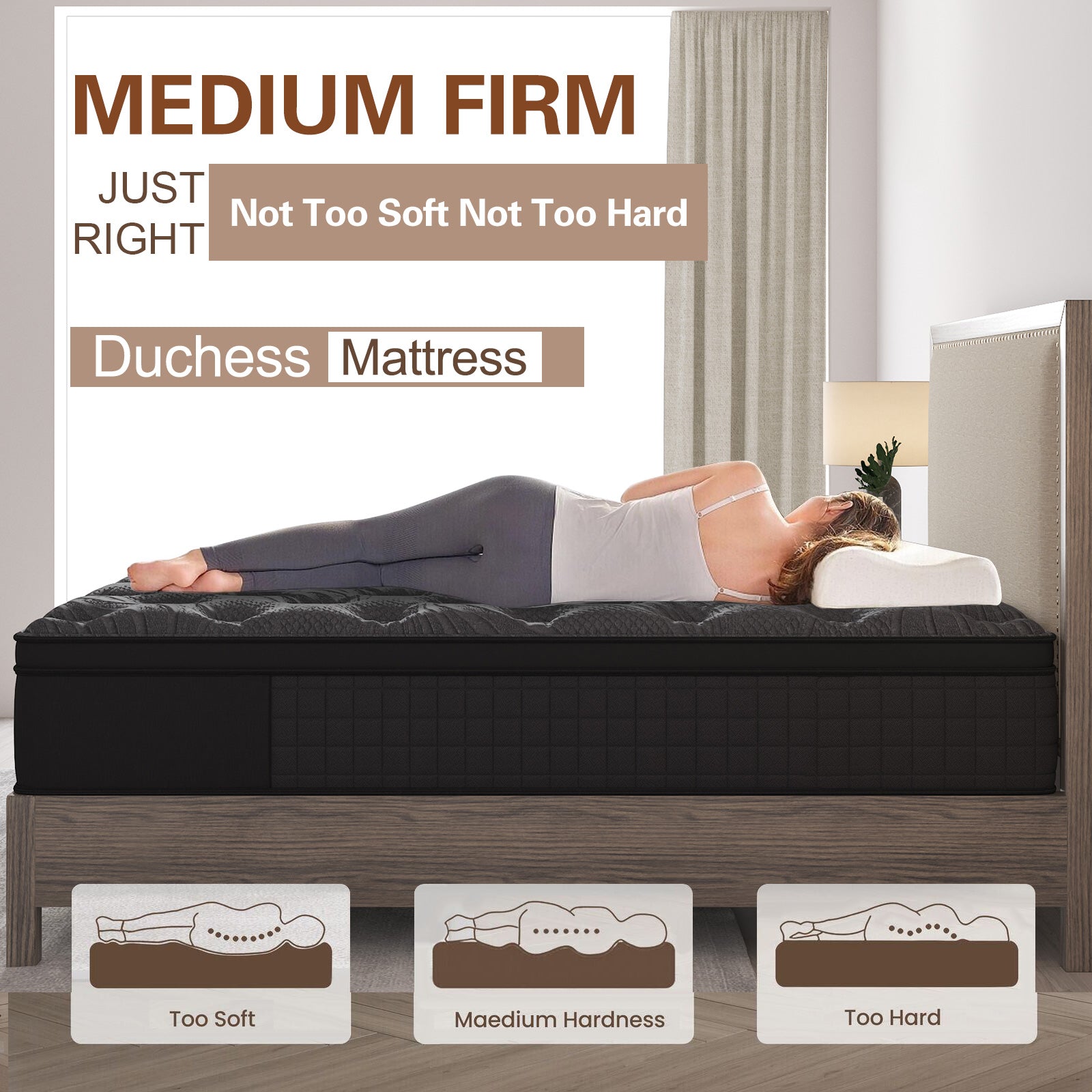 Duchess Mattress King Size COOL GEL Memory Foam Pocket Spring 27cm