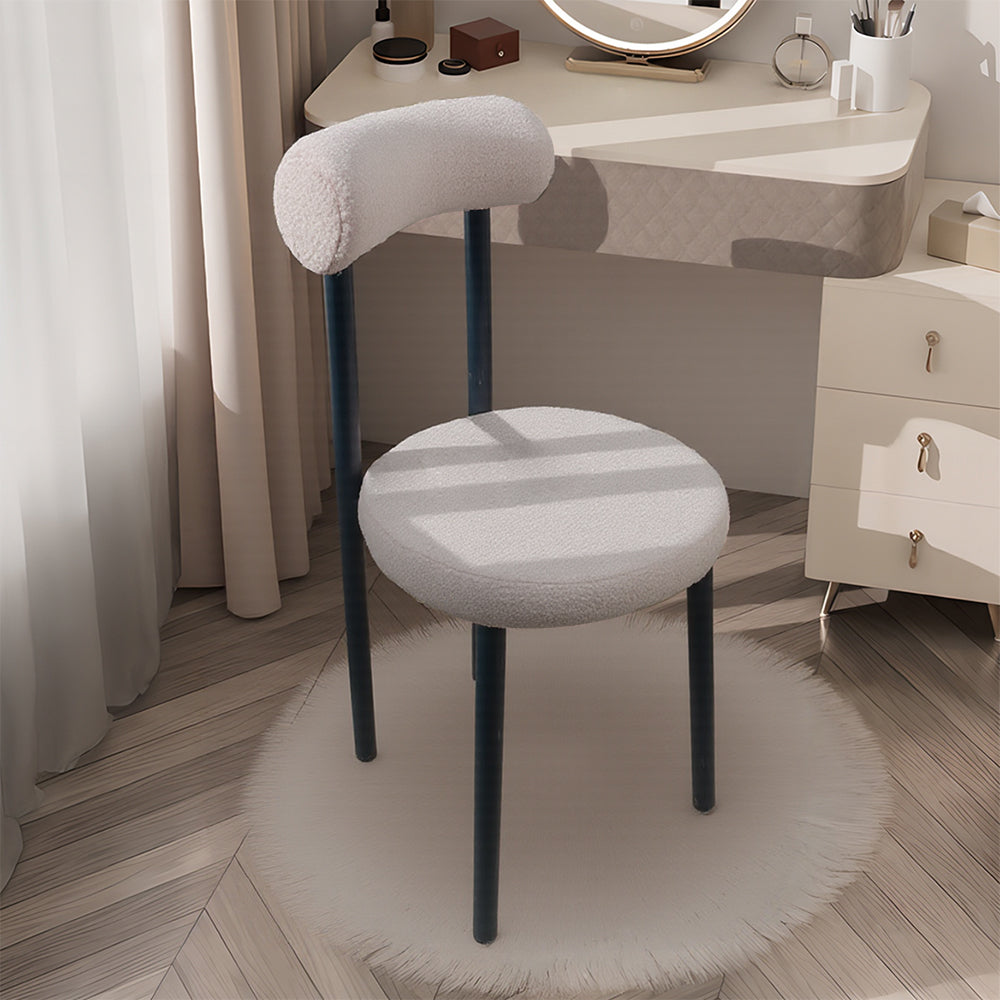 Casual Lamb's Wool Dining Chair