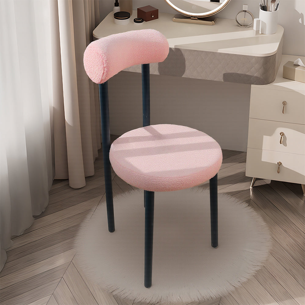 Casual Lamb's Wool Dining Chair