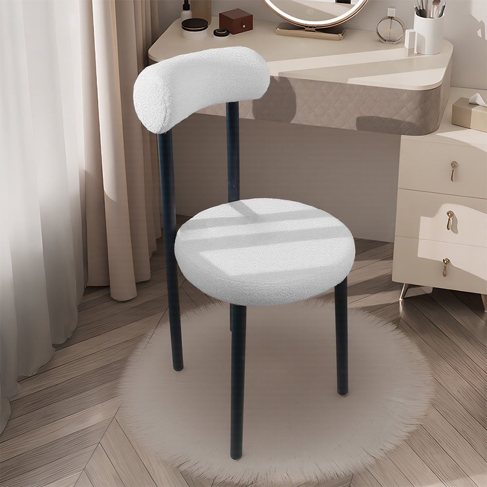 Casual Lamb's Wool Dining Chair