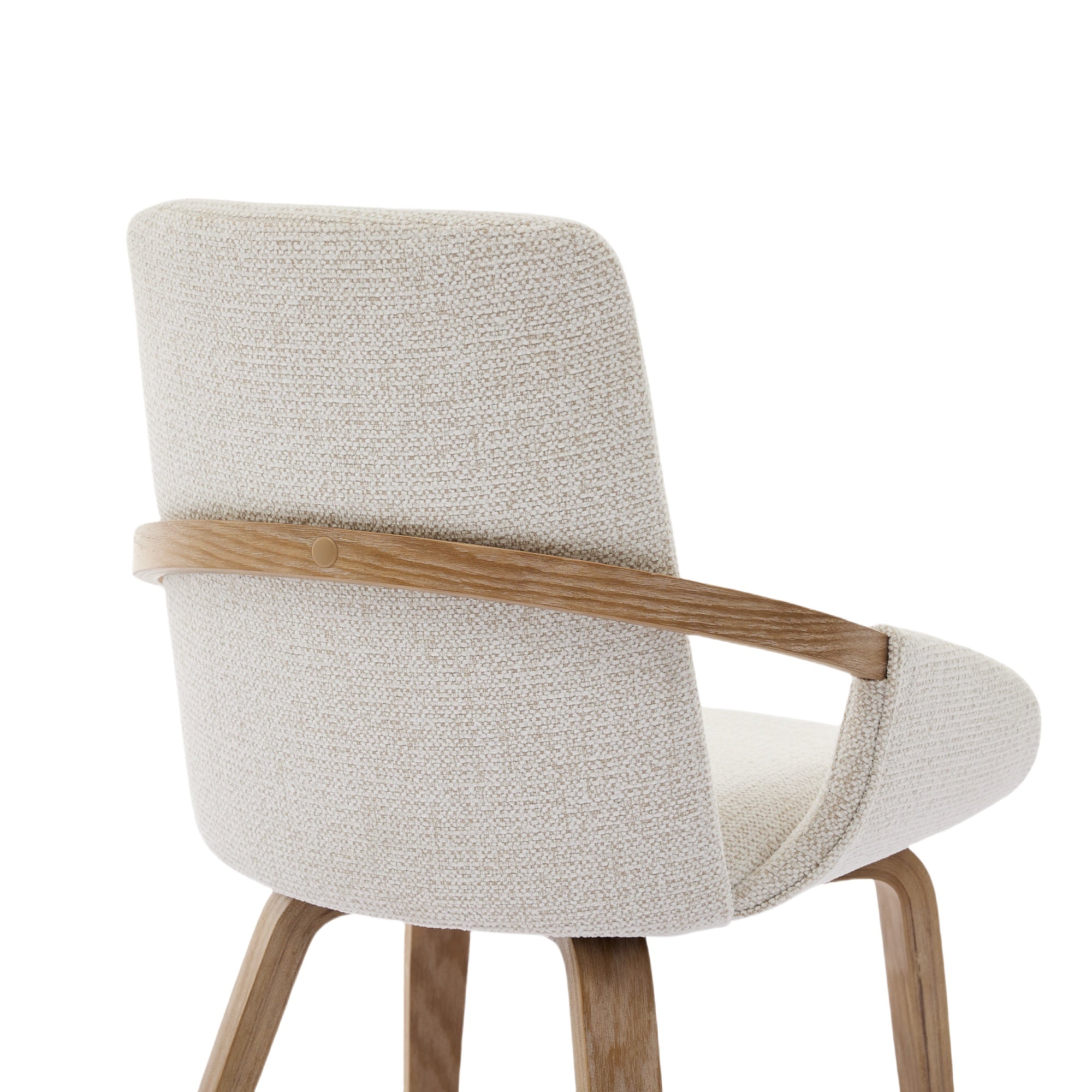 Upholstery Dining Chairs Set of 2, Mid Century Bentwood Kitchen Chairs