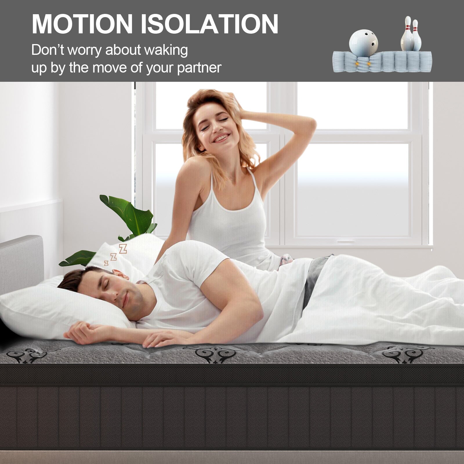 Duchess Mattress 5 Zone Queen Pocket Spring Gel Memory Foam Medium Firm ALL SIZE