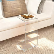Acrylic Side Table,Bedside Table Nightstand for Bedroom Living Room
