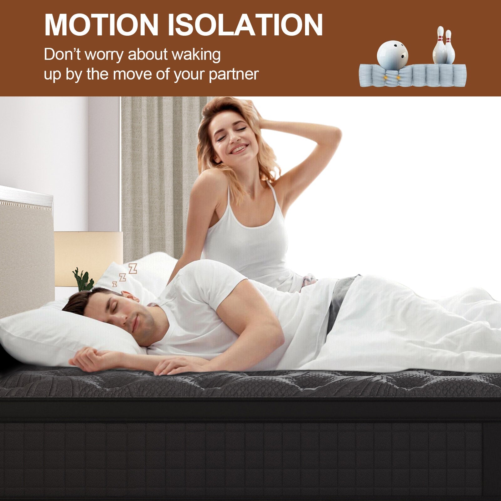 Duchess Pocket Spring Mattress Cool Gel Memory Foam Bed Double King Single