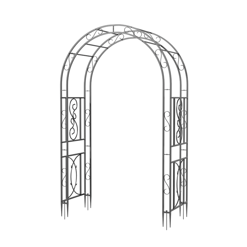 Rust-proof Double-Column Thicken Iron Garden Arch Trellis Vine
