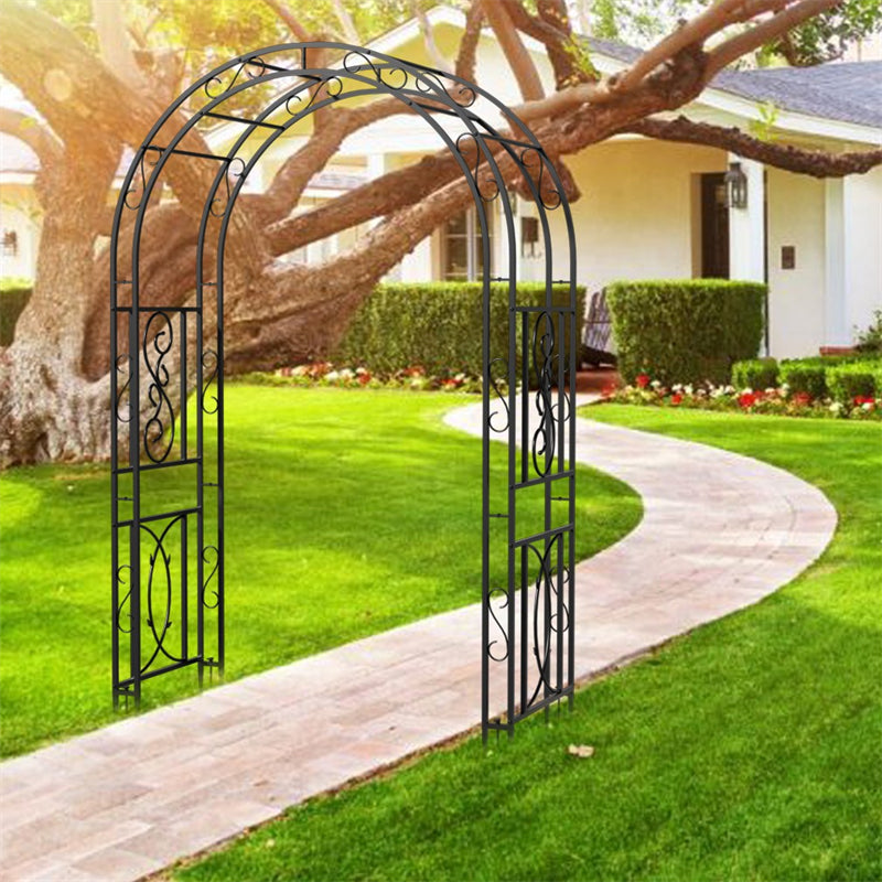 Rust-proof Double-Column Thicken Iron Garden Arch Trellis Vine