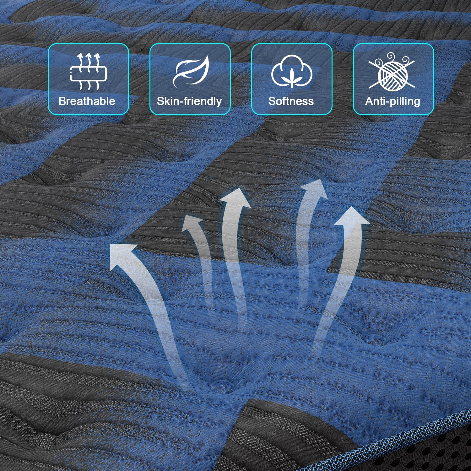 Complete range COOL-GEL Memory Foam Pocket Spring 34CM Mattress