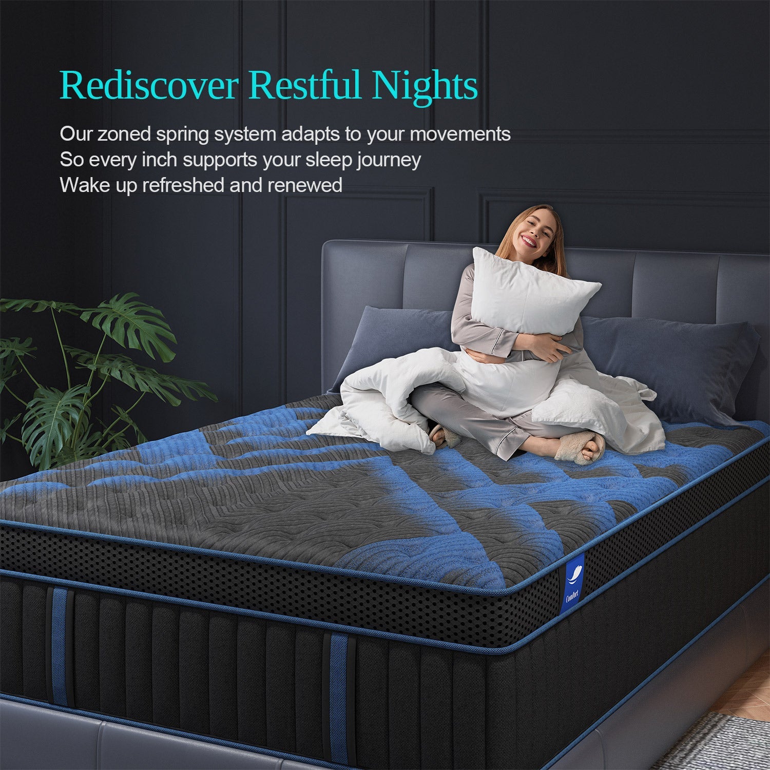 Complete range COOL-GEL Memory Foam Pocket Spring 34CM Mattress